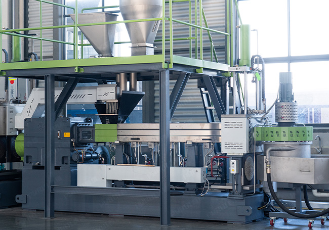 雙螺桿+單螺桿擠出機造粒線